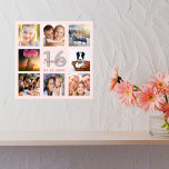 16. Geburtstag Foto Collage Rose Goldname Künstlicher Leinwanddruck<br><div class="desc">Ein einzigartiges 16. Geburtstagsgeschenk oder Sake, das ihr Leben mit einer Collage von 8 deiner Fotos feiert. Fügen Sie Bilder von ihrer Familie, Freunden, Haustieren, Hobbys oder Traumreise Ziel. Personalisieren und fügen Sie einen Namen, Alter 16 und ein Datum. Graue und dunkle Rose goldfarbene Buchstaben. Ein schicker schwarzer Hintergrund. Diese...</div>