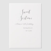 16 . Geburtstag Geburtstagsbrunch 16.