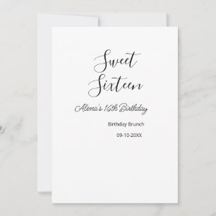 16 . Geburtstag Geburtstagsbrunch 16. Einladung