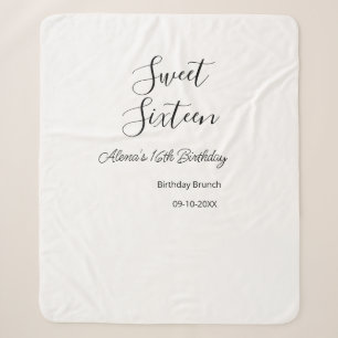 16 . Geburtstag Geburtstagsbrunch 16. Sherpadecke