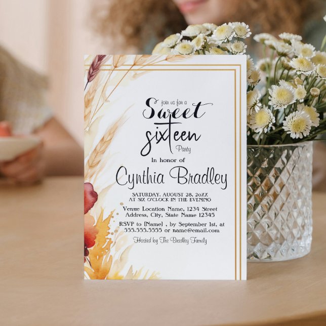 16 . Geburtstag-Geburtstagsparty Einladung (Von Creator hochgeladen)