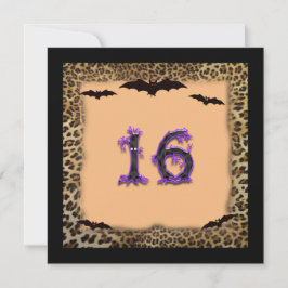 16 . Geburtstag Geburtstagsparty, Halloween Einladung