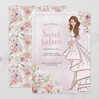 16 . Geburtstag Glamour Girl Birthday Einladung