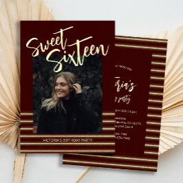 16 . Geburtstag Glitzer Wine Birthday Party Einladung