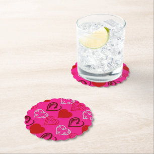 16 . Geburtstag Hearts & Liebe Drink Coasters Untersetzer