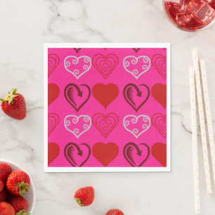 16 . Geburtstag Hearts & Liebe Napkins Serviette