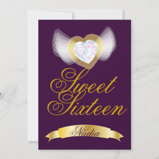 16 . Geburtstag Herz individuell gestalten Einladung