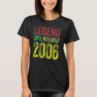 16. Geburtstag Im November geboren 16 Jahre Legend T-Shirt