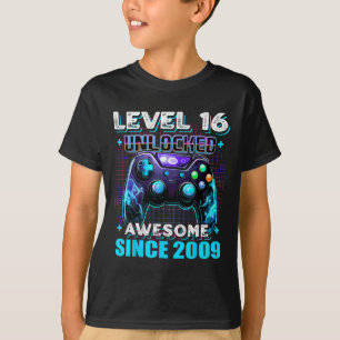 16. Geburtstag Junge Level 16 Gamer 16-jähriges Vi T-Shirt