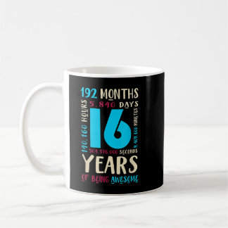 16. Geburtstag Kinder Geschenk 16 Jahre Jungen Mäd Kaffeetasse