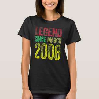 16. Geburtstag März Geborenes Shirt 16 Jahre Legen