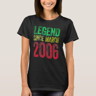 16. Geburtstag März Geborenes Shirt 16 Jahre Legen