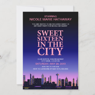 16 . Geburtstag Movie Poster Party Einladung