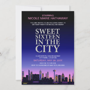 16 . Geburtstag Movie Poster Party Einladung