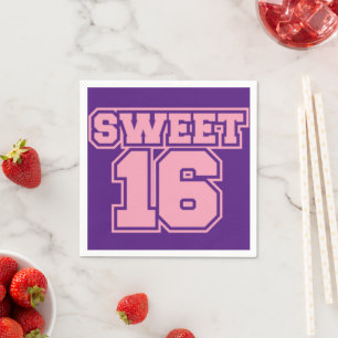 16 . Geburtstag Napkins Serviette