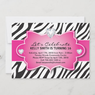 16 . Geburtstag-Party Einladung