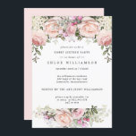16 . Geburtstag-Party in Rosa Einladung<br><div class="desc">Schöne und elegante 16 . Geburtstag Party Einladung. Rose in Rosa sind in weißen Hydrangea-Blume und im Grünen eingebettet. Hübsche und weibliche Blumenränder. Der Text ist eine Kombination aus aufrechten und kursiven Schriftart. Einfach anzupassen. Die Rückseite der Party Einladung ist in einem sanften Pastellrosa gehalten. Sie können den Schriftart, die...</div>