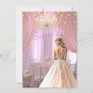 16 . Geburtstag Party Room Sparky Lights Einladung