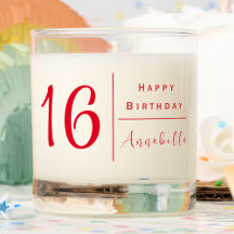 16. Geburtstag | Personalisiert zeitgenössisches R