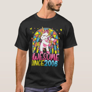16. Geburtstag Regenbogen 16 Jahre altes Blütenorn T-Shirt