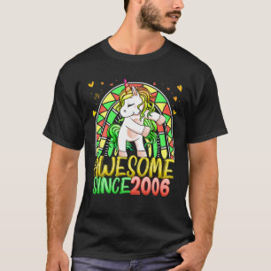 16. Geburtstag Regenbogen 16 Jahre altes Blütenorn T-Shirt