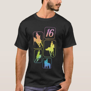 16. Geburtstag Reiter Pferdeliebhaber 16 Jahre alt T-Shirt