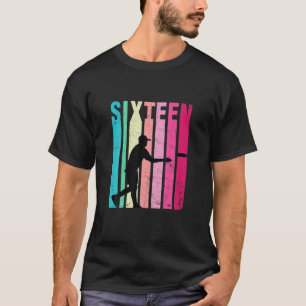 16. Geburtstag Retro Disk Golf Player 16 Jahre alt T-Shirt