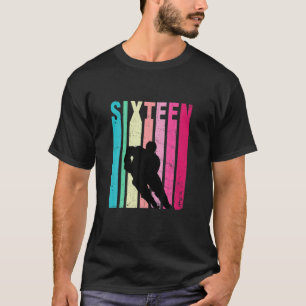 16. Geburtstag Retro Hockey Liebhaber 16 Jahre alt T-Shirt