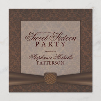 16 . Geburtstag Schokolade Thema Geburtstagsparty Einladung