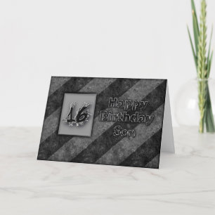 16. GEBURTSTAG - SOHN - GRUNGE KARTE