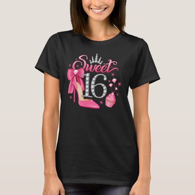 16. Geburtstag Sweet 16 Girl’s T-Shirt (Vorderseite)