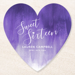 16 . Geburtstag Ultraviolett-Kunstwäsche Untersetzer