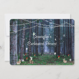 16 . Geburtstag, verzauberter Wald, Gewächse, Gewo Einladung