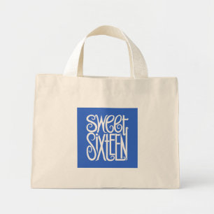 16 . Geburtstag Weißtasche Mini Stoffbeutel