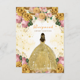 16 . Geburtstag Yellow Birthday Einladungskarte