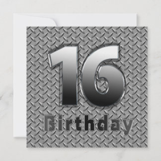 16. GEBURTSTAGLICHE EINLADUNG - METAL