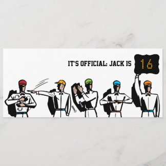 16. Geburtstagsfußball-Party Einladung - Start