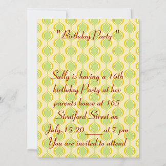 16. Geburtstagskarte Einladung