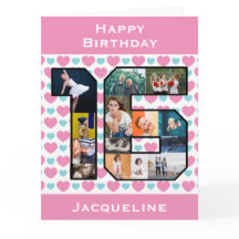 16. Geburtstagskarte