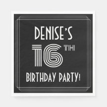 16. Geburtstagsparty: Art-Déco-Stil + Individuelle