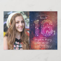 16. Geburtstagsparty Galaxy Constellations Foto