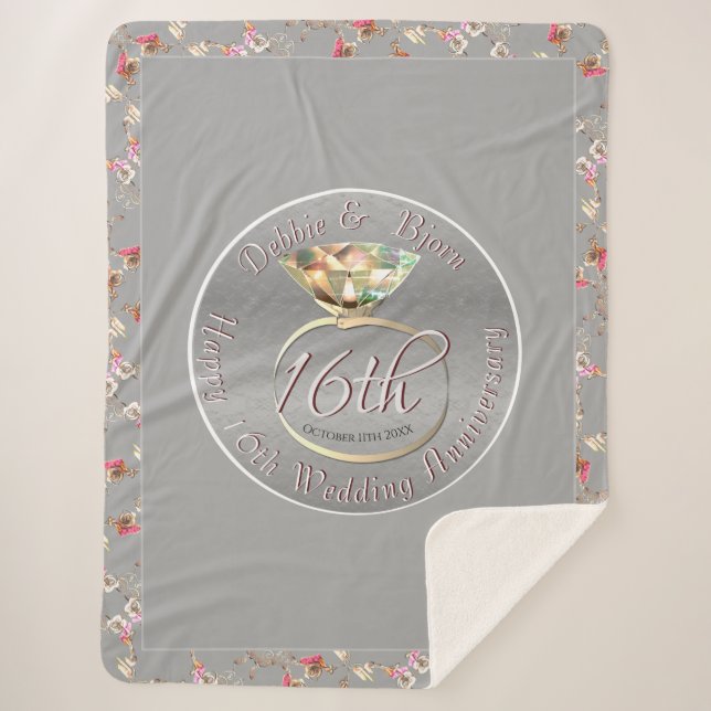 16. Hochzeitstag Sherpadecke (Vorderseite)