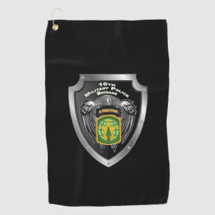 16. Im Flugzeug Schutzschild der Militärpolizei Golfhandtuch