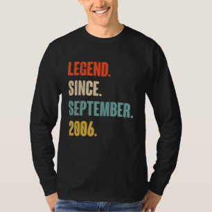16 Jahre alt 16. Geburtstag seit September T-Shirt
