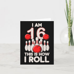 16 Jahre alt Bowling Party 16. Geburtstag ist, wie Karte