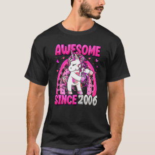16 Jahre alt Einhorn Flossing 16. Geburtstag Mädch T-Shirt