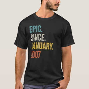 16 Jahre alt Epic Seit Januar 2007 16. Geburtstag T-Shirt