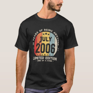 16 Jahre alt Juli 2006 16. Geburtstag 2 T-Shirt