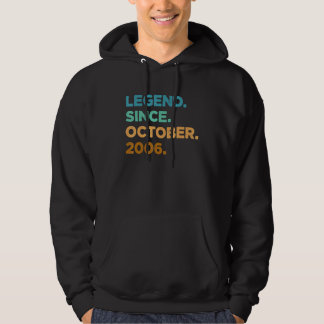16 Jahre alte Legende Seit Oktober 2006 16. Geburt Hoodie