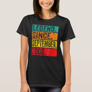 16 Jahre alte Legende seit September 2006 16. Bir T-Shirt